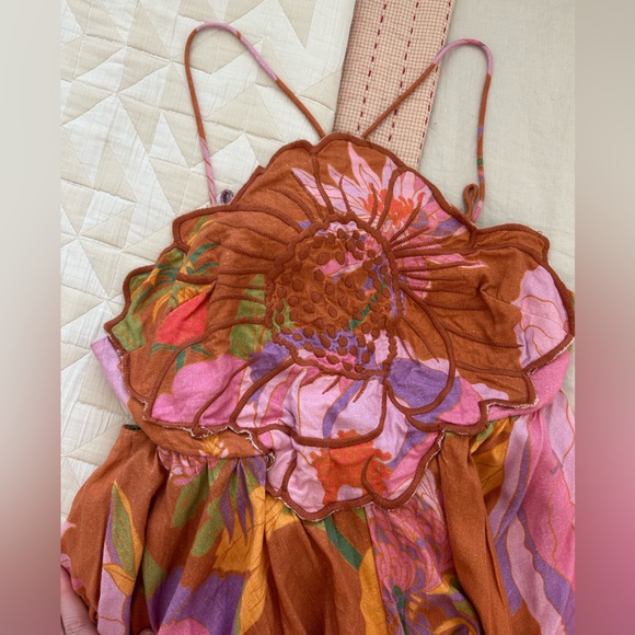 Farm Rio Embroidered Open-Back Dress - Picture 7 of 10